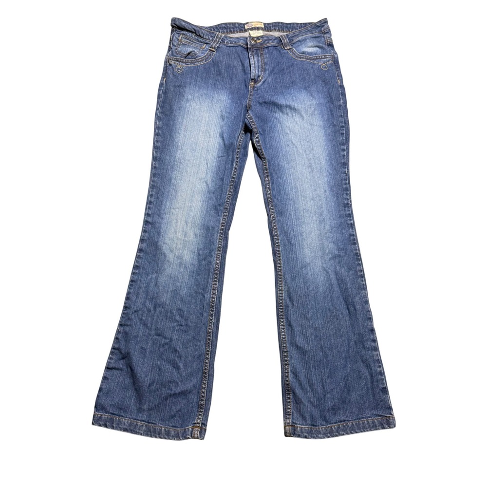 Faded Glory Flare Embroidered Jeans